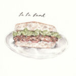 LaLa Land (Vegan BLT) vegan 'bacon', lettuce, tomatoes, on ciabatta or baguette